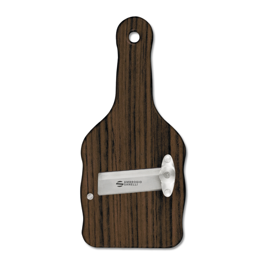 Oak wood truffle slicer with straight blade